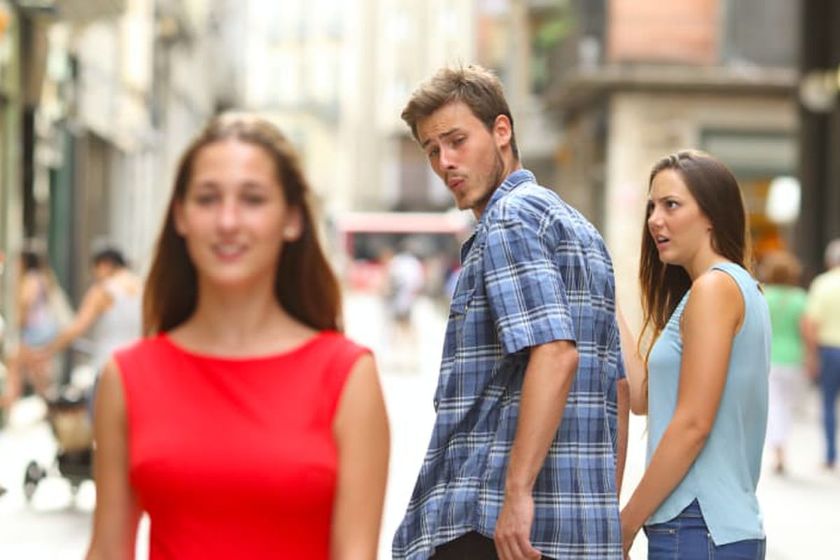 Distracted Boyfriend meme about K9 Ballistics